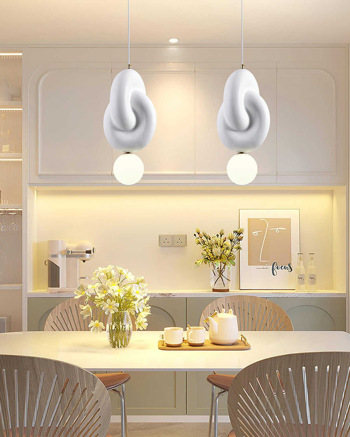 Zelireth Créativité Individuelle Résine Verre Suspension - Neutralighting