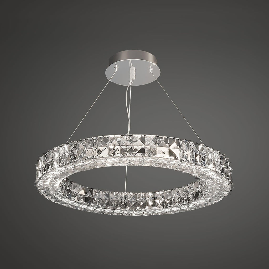 Lustra Chandelier Anneau Cristal Spiridon Luxe - Neutralighting