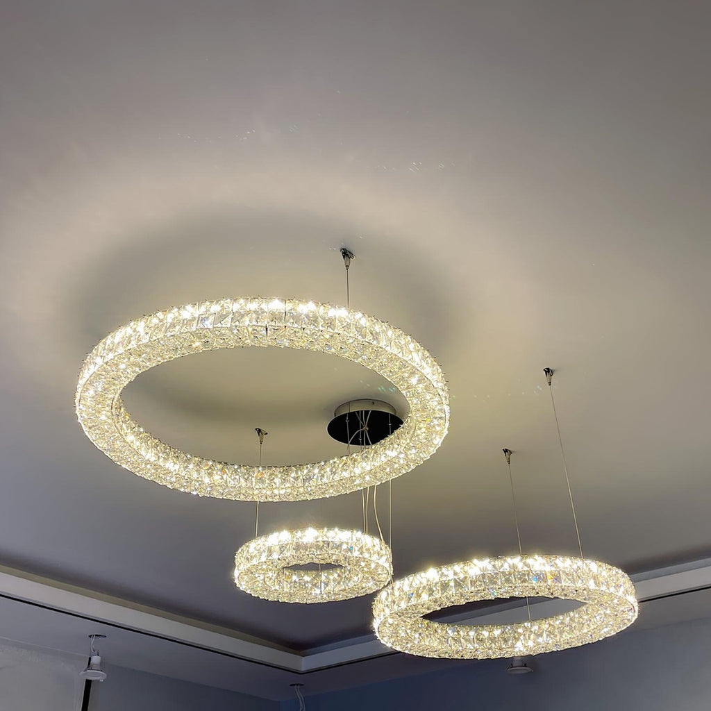 Lustra Chandelier Anneau Cristal Spiridon Luxe - Neutralighting