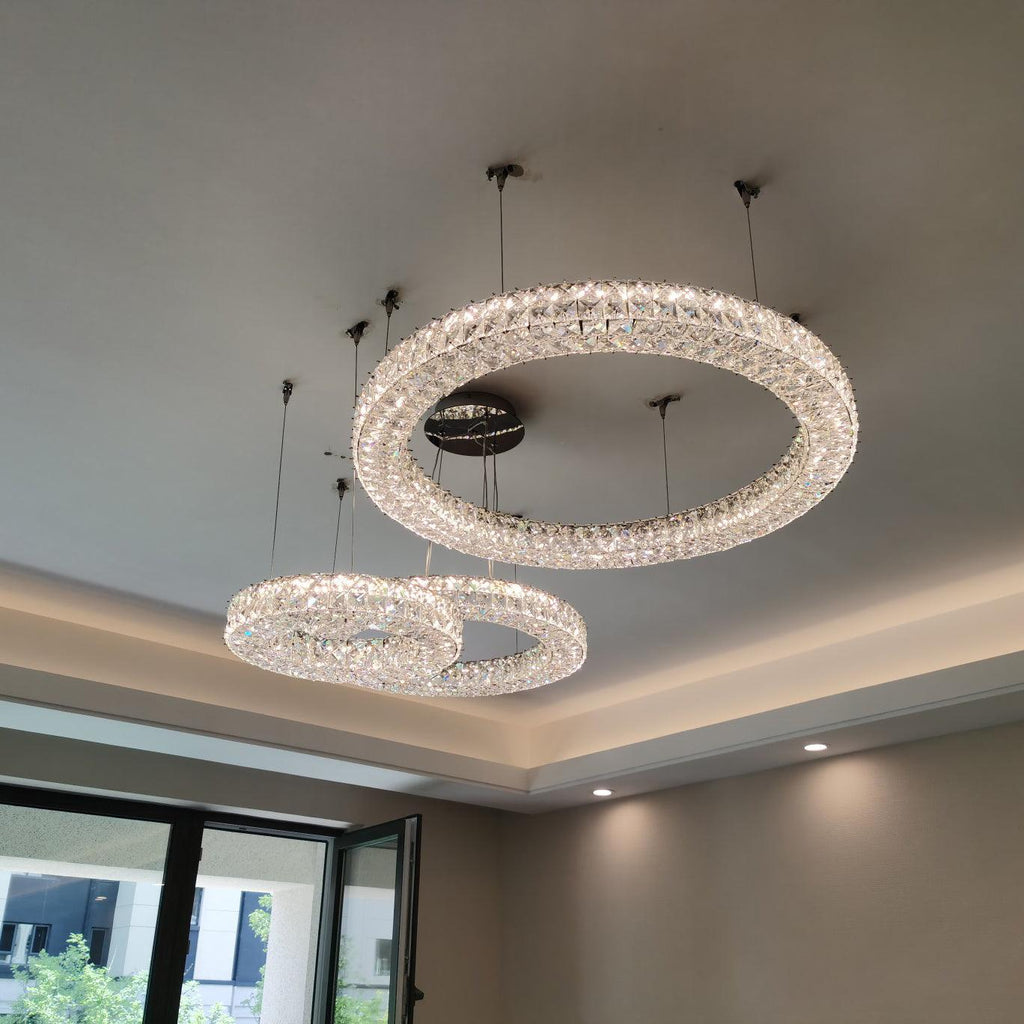 Lustra Chandelier Anneau Cristal Spiridon Luxe - Neutralighting