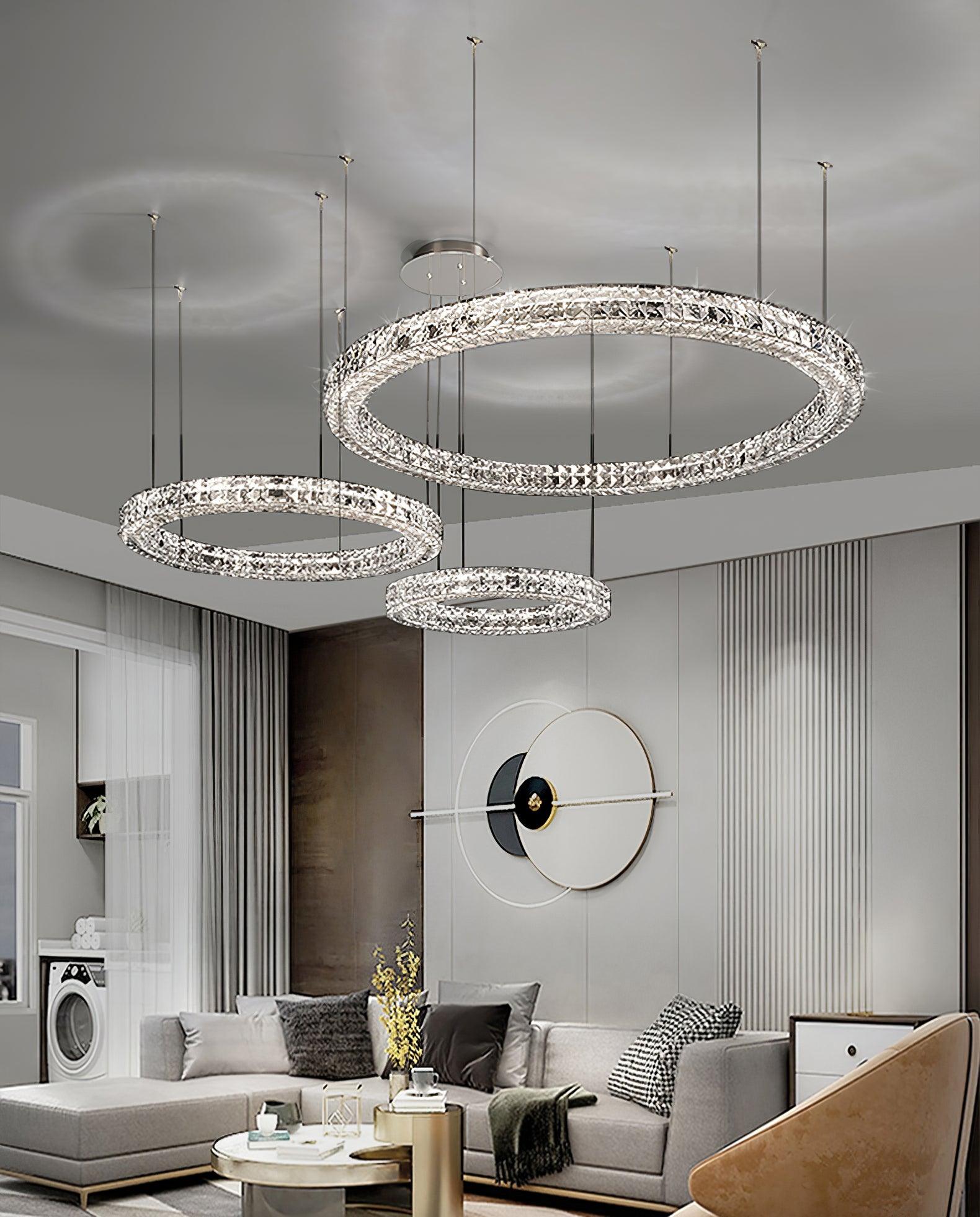 Lustra Chandelier Anneau Cristal Spiridon Luxe - Neutralighting