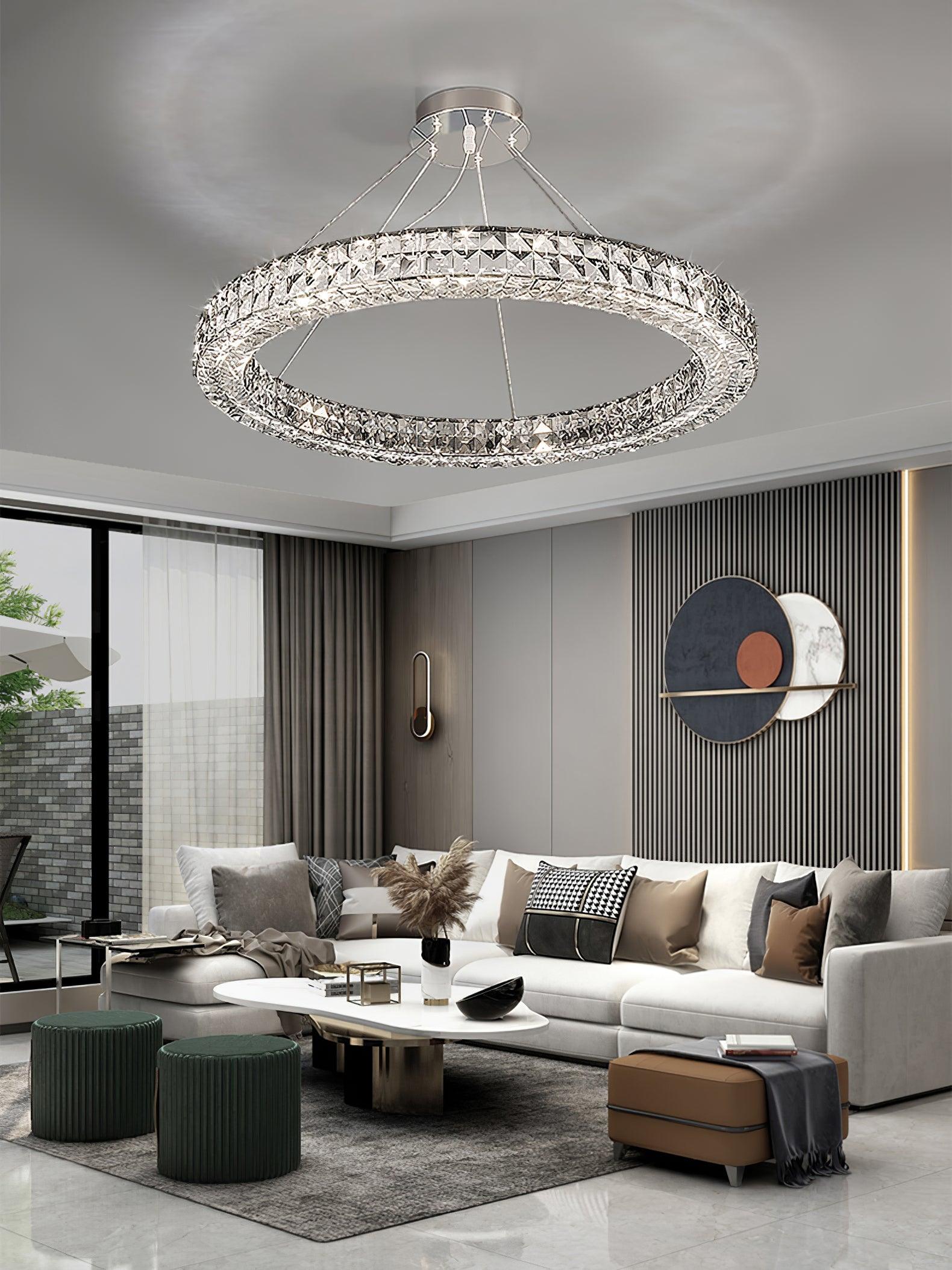 Lustra Chandelier Anneau Cristal Spiridon Luxe - Neutralighting