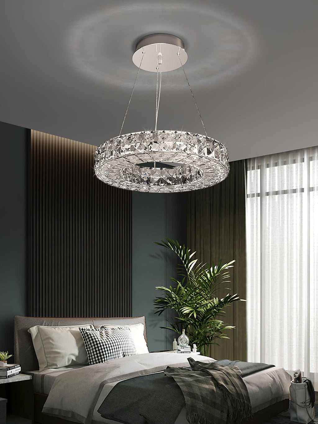 Lustra Chandelier Anneau Cristal Spiridon Luxe - Neutralighting
