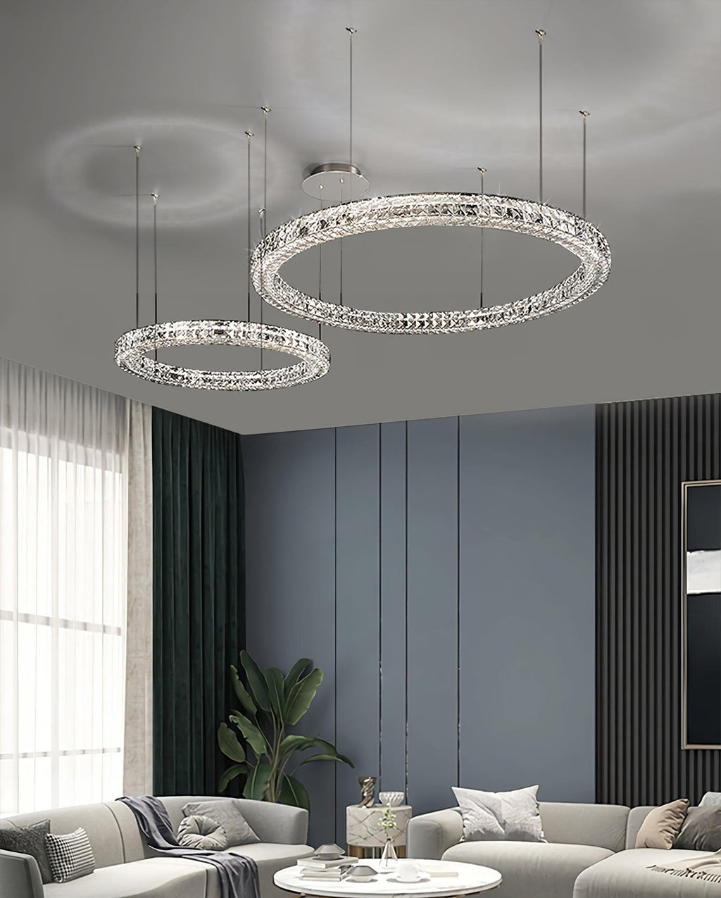 Lustra Chandelier Anneau Cristal Spiridon Luxe - Neutralighting