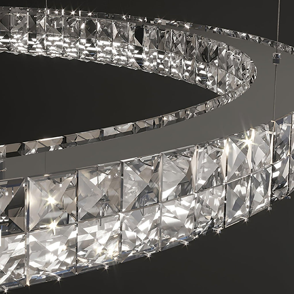 Lustra Chandelier Anneau Cristal Spiridon Luxe - Neutralighting