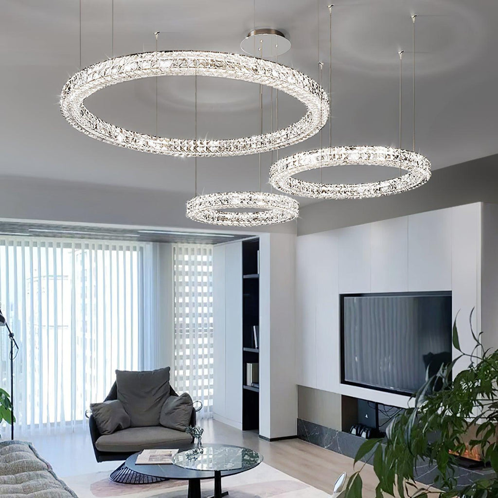 Lustra Chandelier Anneau Cristal Spiridon Luxe - Neutralighting