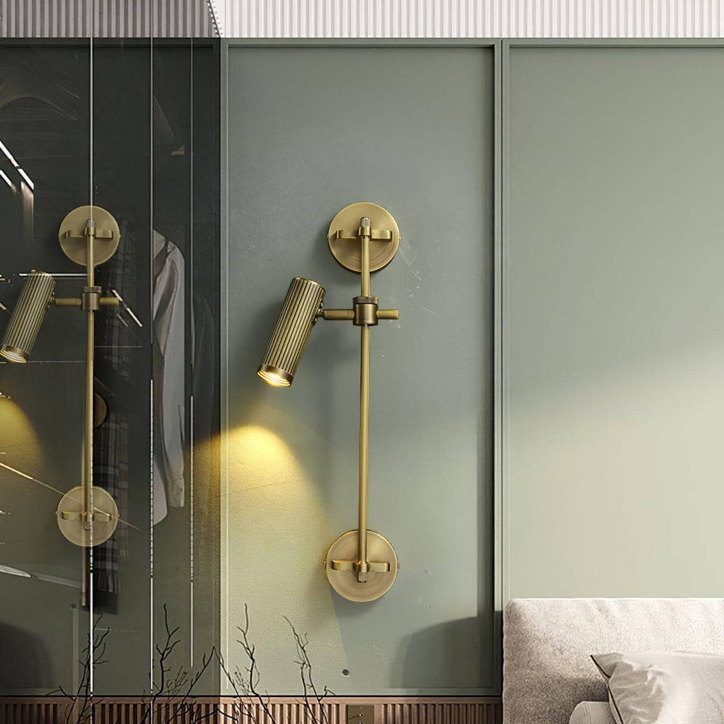 Glintice Applique murale industrielle en laiton - Neutralighting