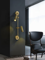 Glintice Applique murale industrielle en laiton - Neutralighting