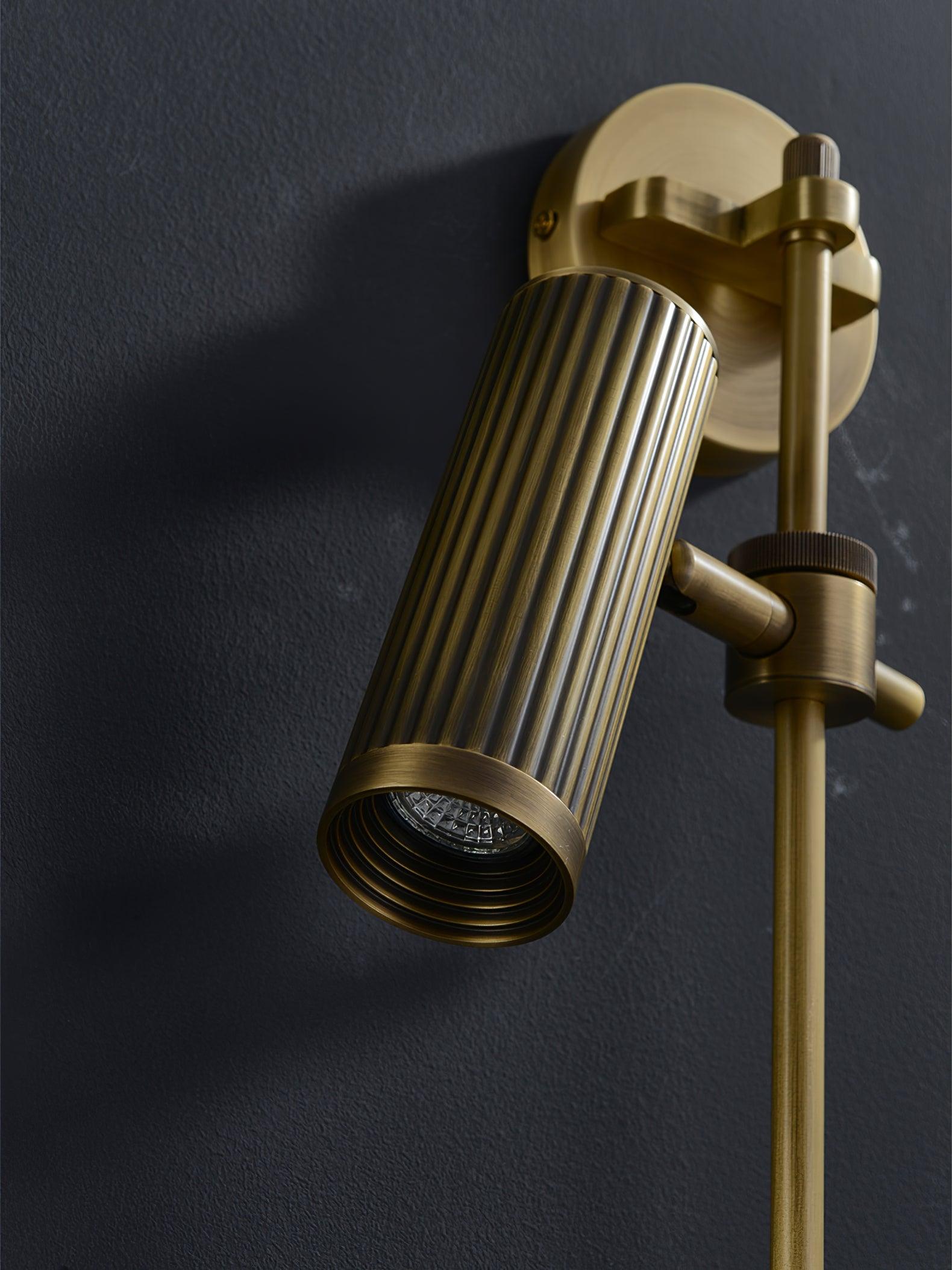 Glintice Applique murale industrielle en laiton - Neutralighting