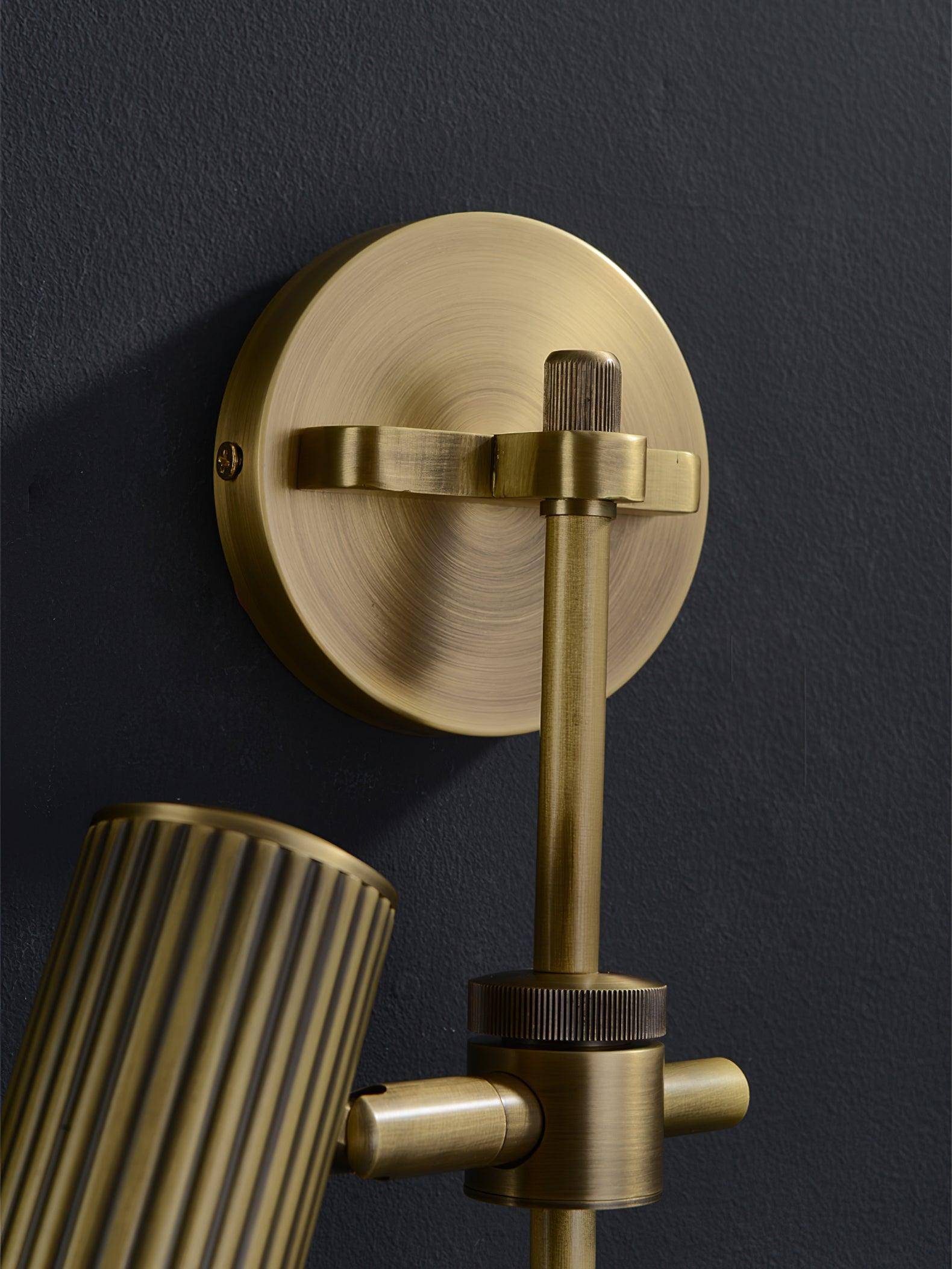 Glintice Applique murale industrielle en laiton - Neutralighting