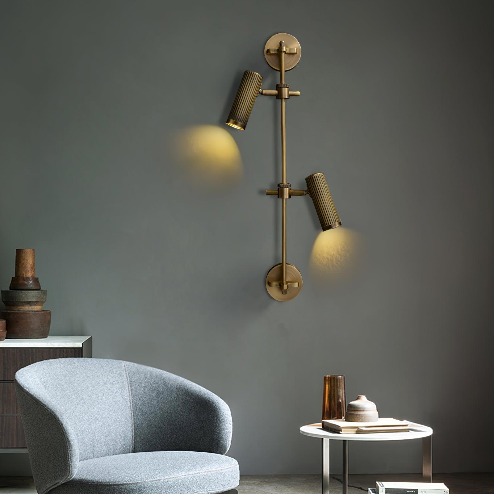 Glintice Applique murale industrielle en laiton - Neutralighting