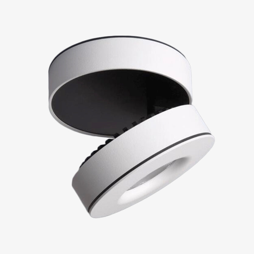 Spot moderne LED ronde et rotatif à 355° Manuel Nora Envol - Courbes Douces & Décor Équilibré