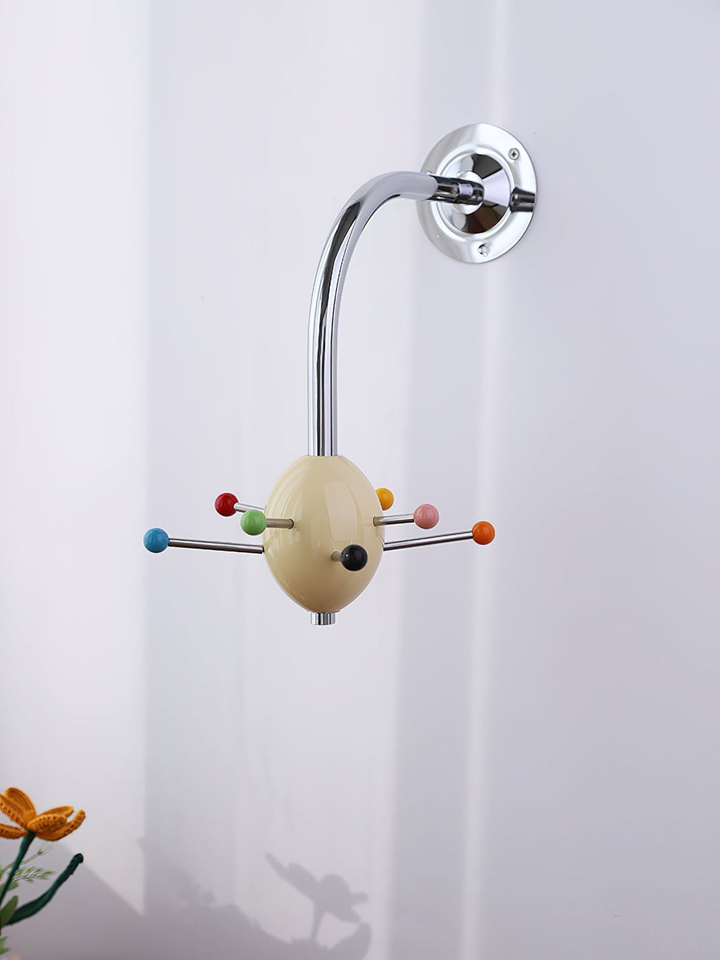 Sputnik Porte-Manteau Mural avec Crochets Colorés pour Couloir Moderne - Neutralighting