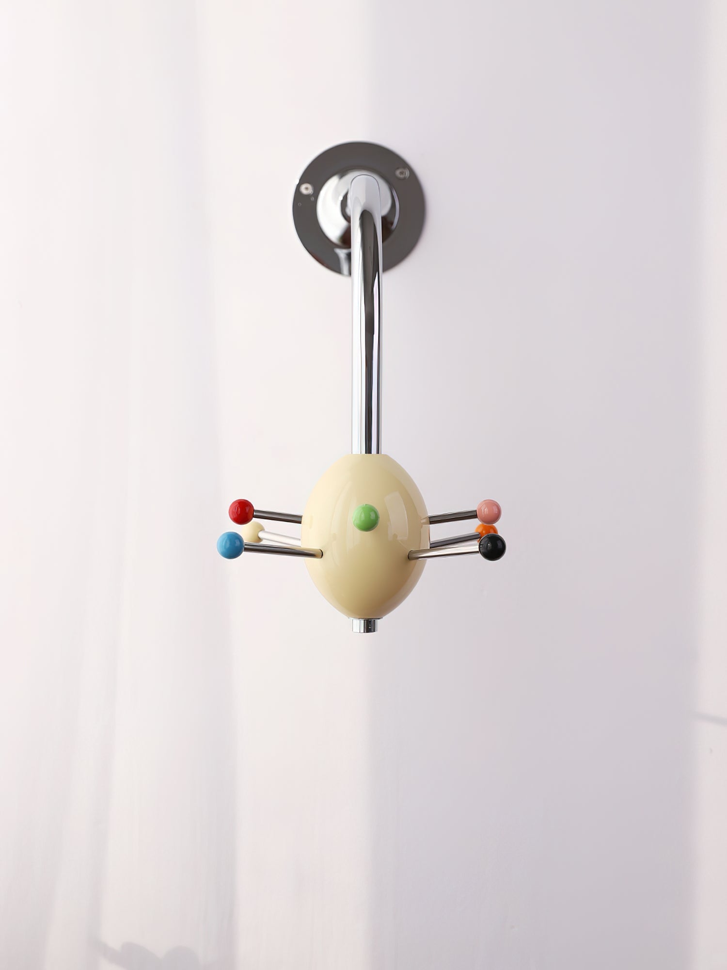Sputnik Porte-Manteau Mural avec Crochets Colorés pour Couloir Moderne - Neutralighting