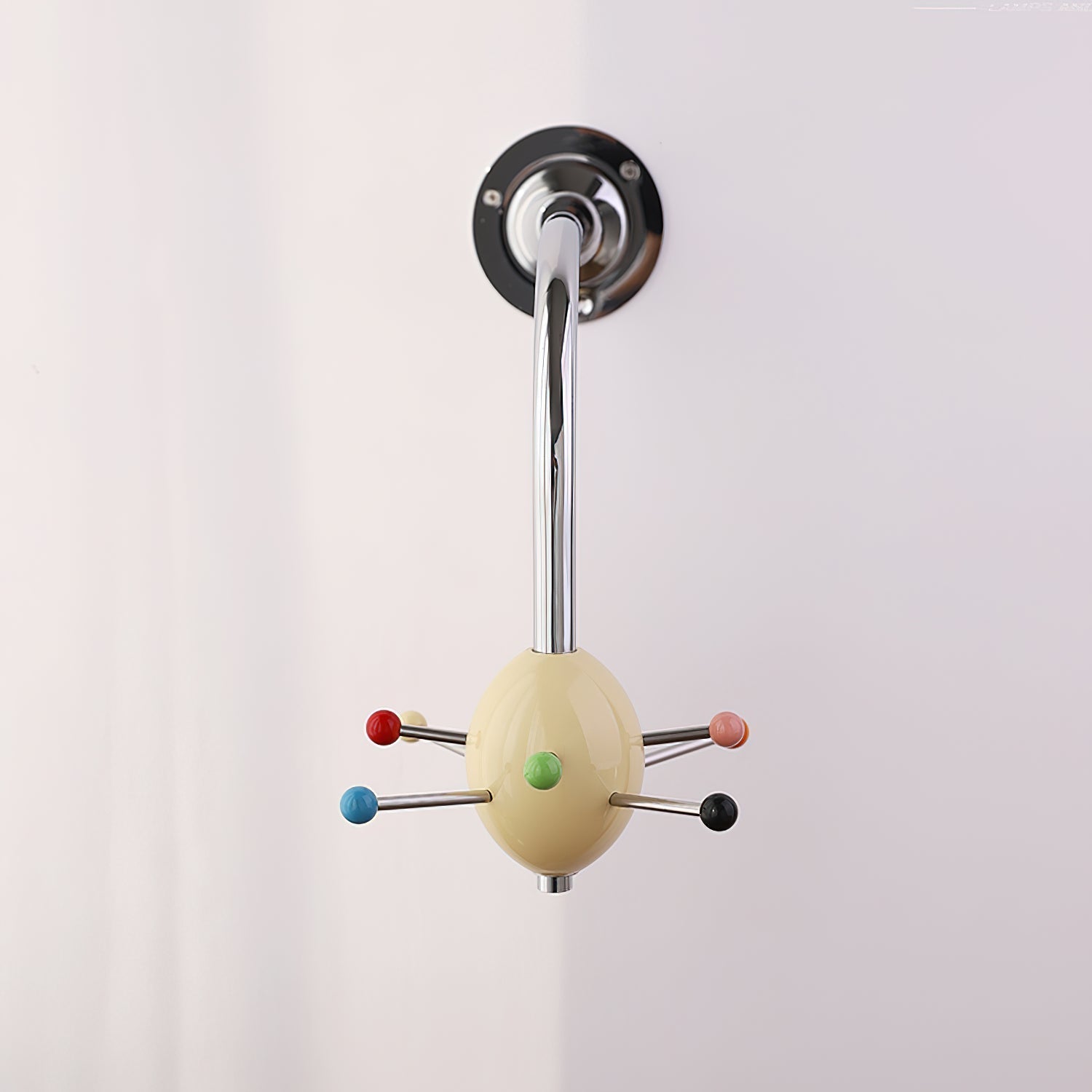 Sputnik Porte-Manteau Mural avec Crochets Colorés pour Couloir Moderne - Neutralighting