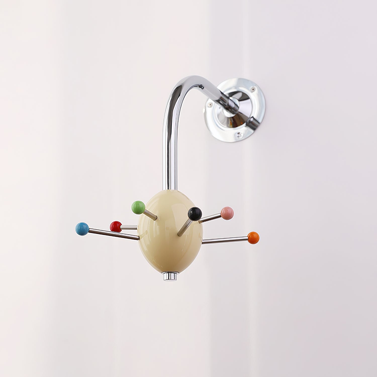 Sputnik Porte-Manteau Mural avec Crochets Colorés pour Couloir Moderne - Neutralighting