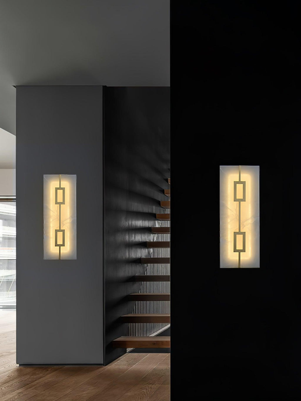 Alvelor Géométrique Albâtre Luminaire Mural - Neutralighting
