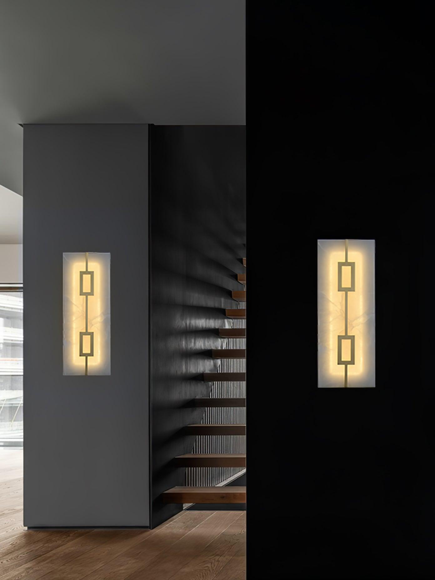 Alvelor Géométrique Albâtre Luminaire Mural - Neutralighting
