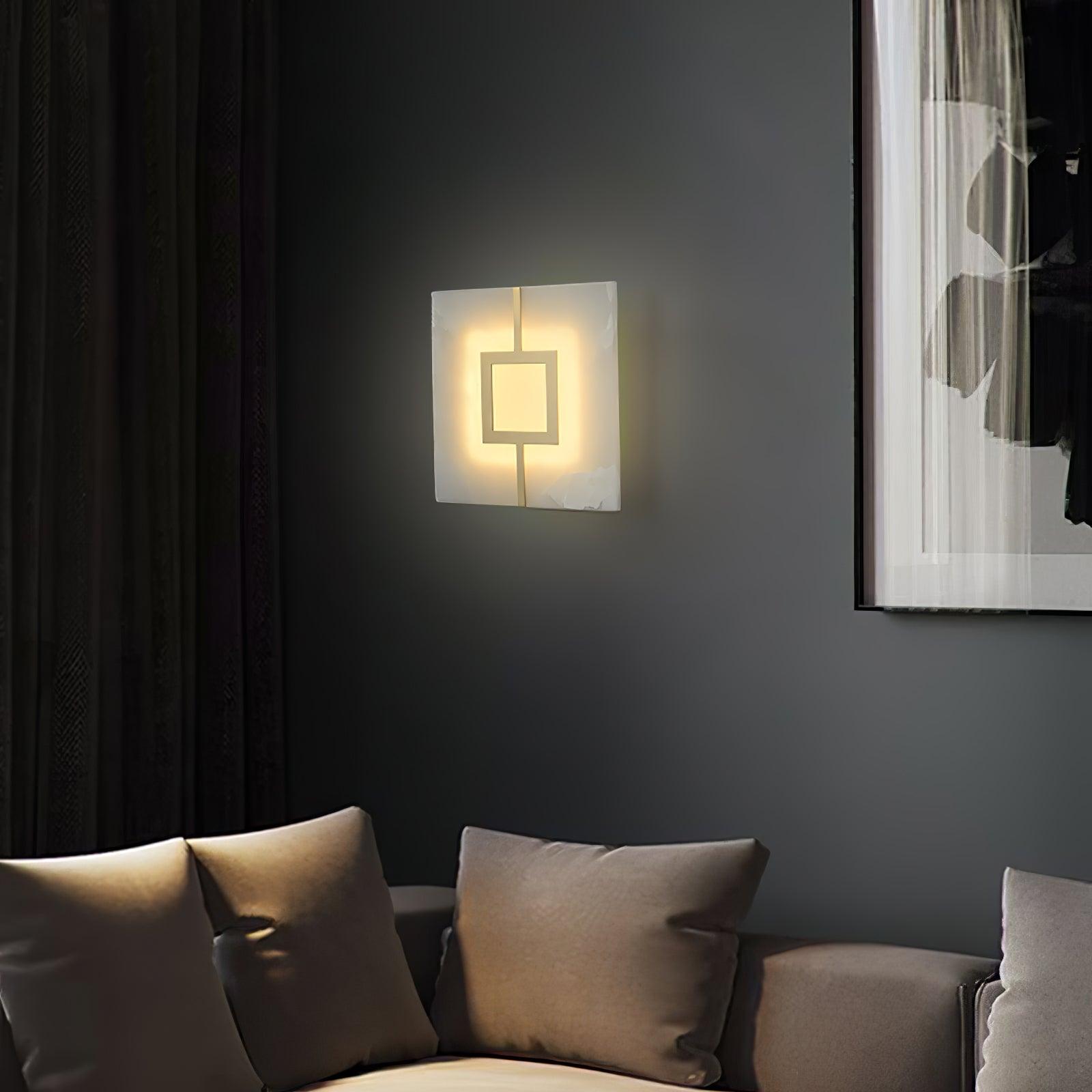 Alvelor Géométrique Albâtre Luminaire Mural - Neutralighting