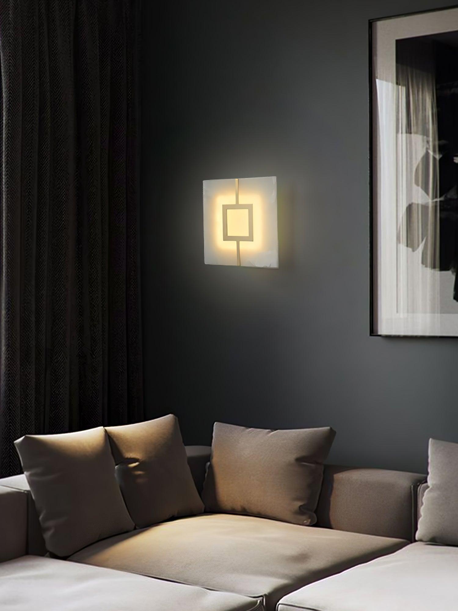 Alvelor Géométrique Albâtre Luminaire Mural - Neutralighting
