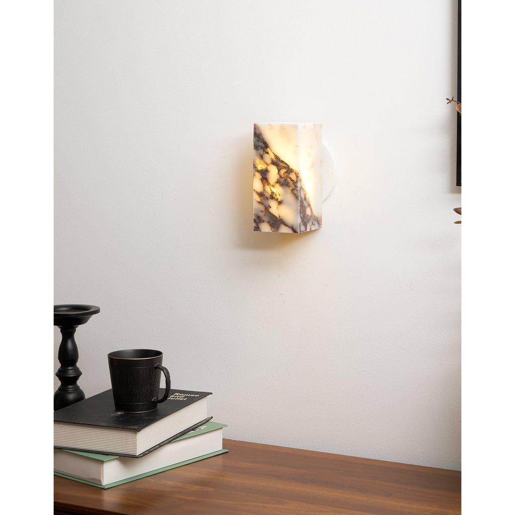 Illaee Moderne Minimaliste Carré Marbre Applique Murale - Neutralighting