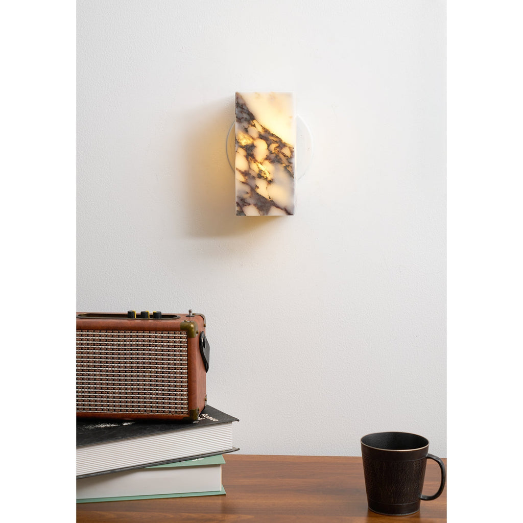 Illaee Moderne Minimaliste Carré Marbre Applique Murale - Neutralighting