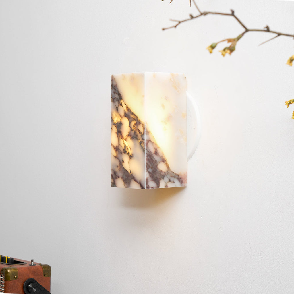Illaee Moderne Minimaliste Carré Marbre Applique Murale - Neutralighting