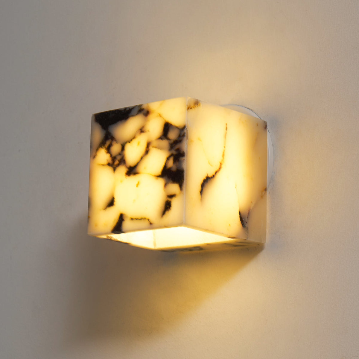 Illaee Moderne Minimaliste Carré Marbre Applique Murale - Neutralighting