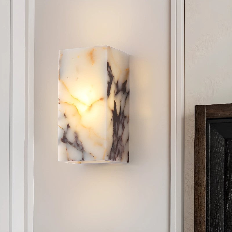 Illaee Moderne Minimaliste Carré Marbre Applique Murale - Neutralighting