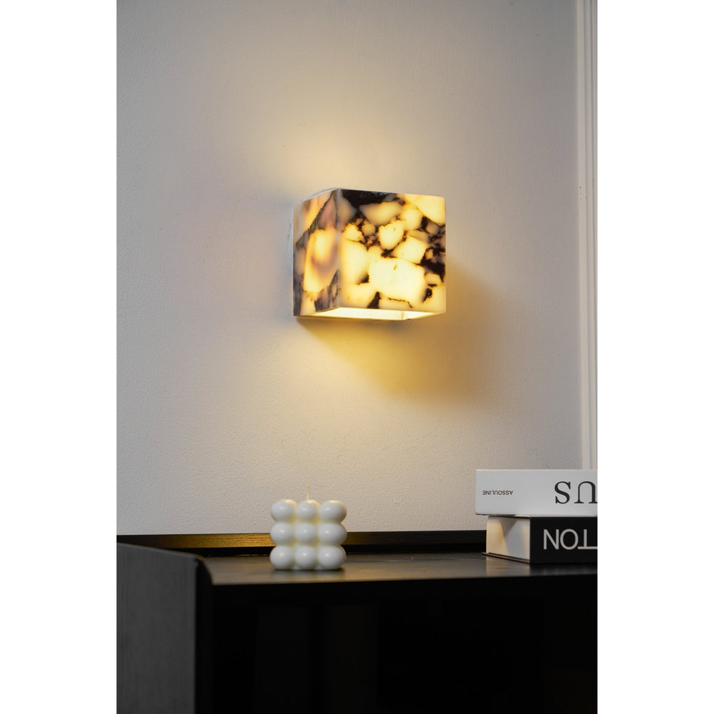 Illaee Moderne Minimaliste Carré Marbre Applique Murale - Neutralighting