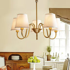 Stacey Chandelier en Tissu Traditionnel Vieilli - Neutralighting