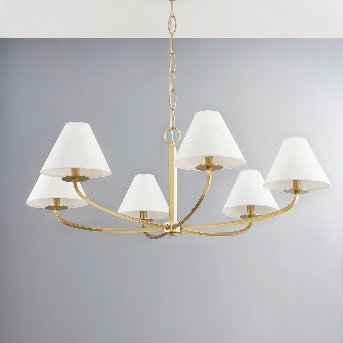 Fleur Chandelier Métal Tissu Vintage Classique - Neutralighting
