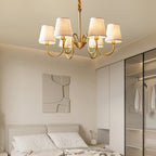 Stacey Chandelier en Tissu Traditionnel Vieilli - Neutralighting