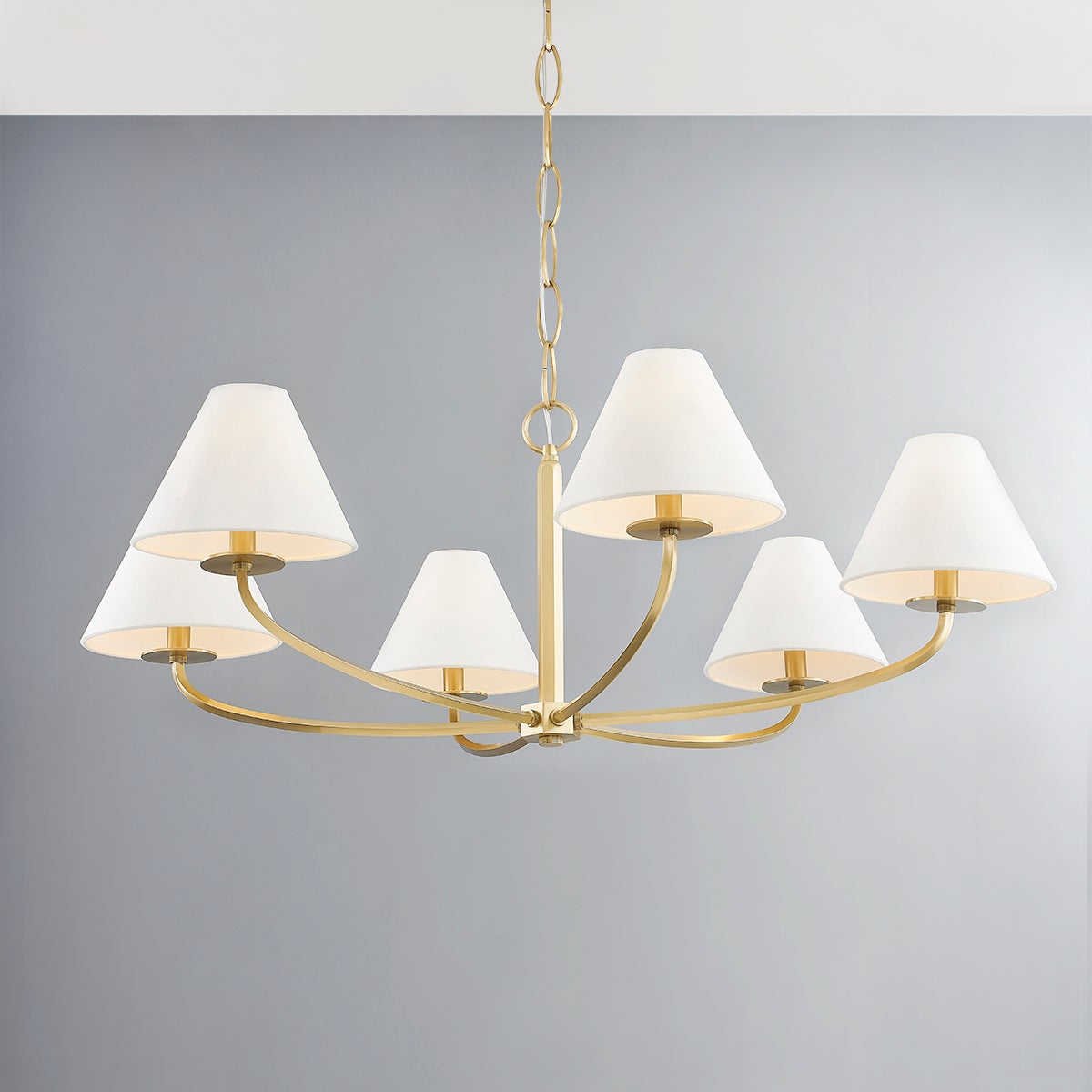 Fleur Chandelier Métal Tissu Vintage Classique - Neutralighting