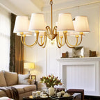Stacey Chandelier en Tissu Traditionnel Vieilli - Neutralighting