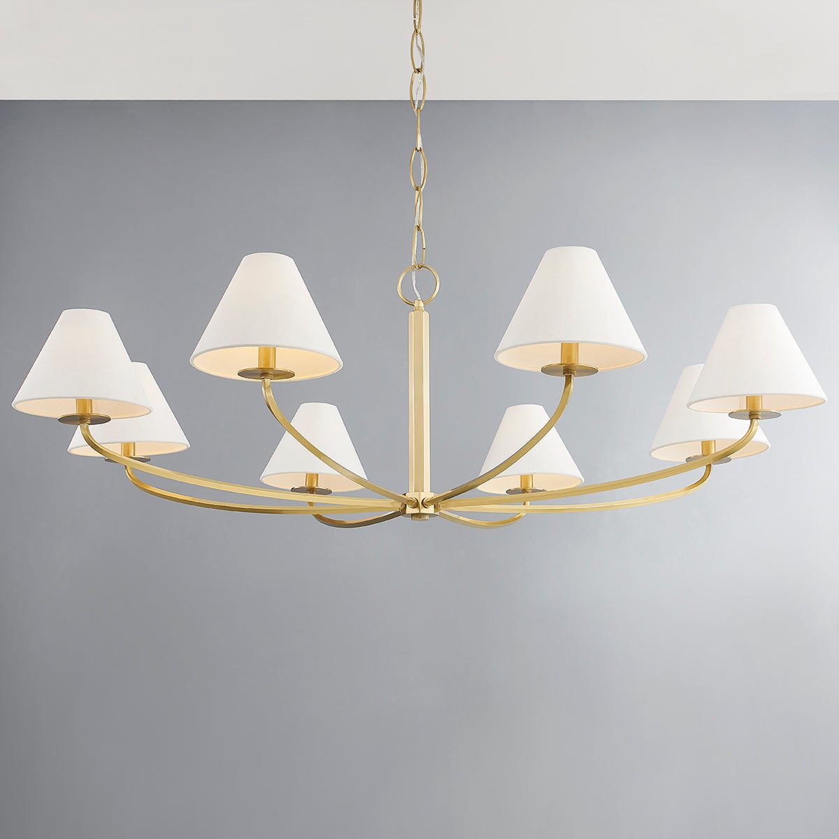 Fleur Chandelier Métal Tissu Vintage Classique - Neutralighting