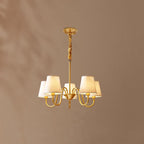 Stacey Chandelier en Tissu Traditionnel Vieilli - Neutralighting