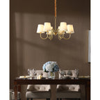 Stacey Chandelier en Tissu Traditionnel Vieilli - Neutralighting