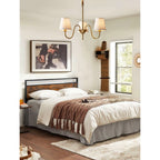 Stacey Chandelier en Tissu Traditionnel Vieilli - Neutralighting