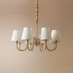 Stacey Chandelier en Tissu Traditionnel Vieilli - Neutralighting