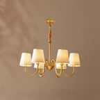 Stacey Chandelier en Tissu Traditionnel Vieilli - Neutralighting
