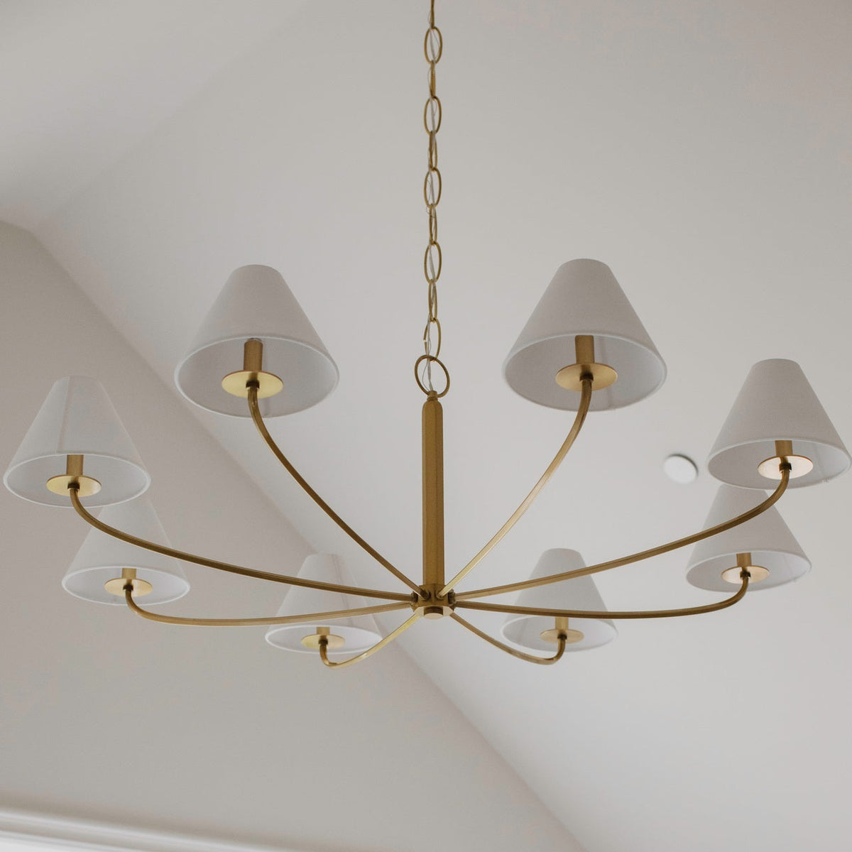 Fleur Chandelier Métal Tissu Vintage Classique - Neutralighting