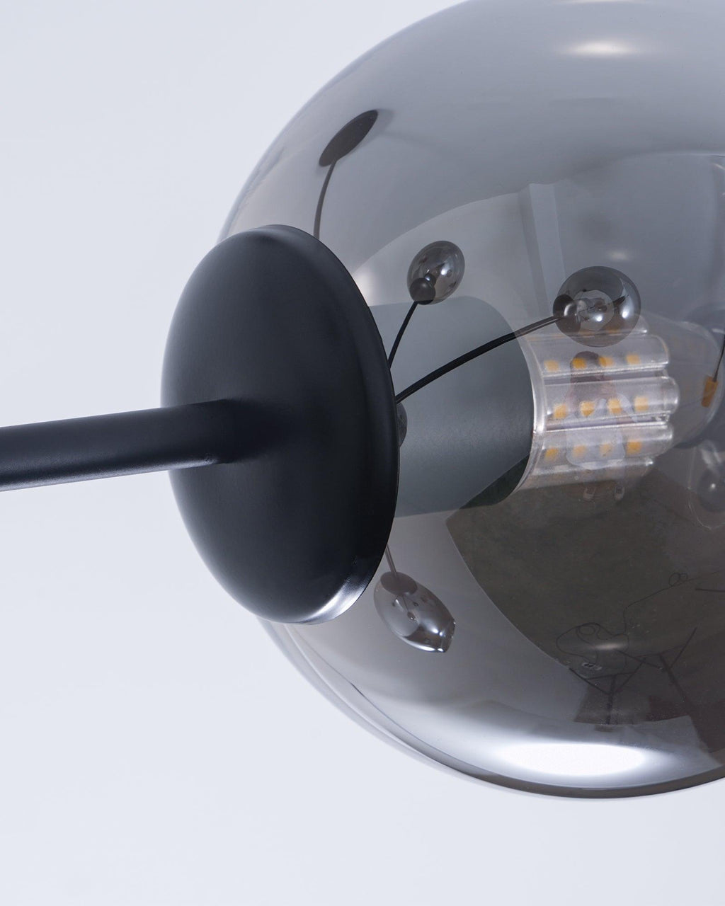 Solara Chandelier en Verre Décalé à 6 Lumières - Neutralighting