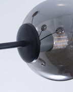 Solara Chandelier en Verre Décalé à 6 Lumières - Neutralighting