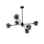 Solara Chandelier en Verre Décalé à 6 Lumières - Neutralighting