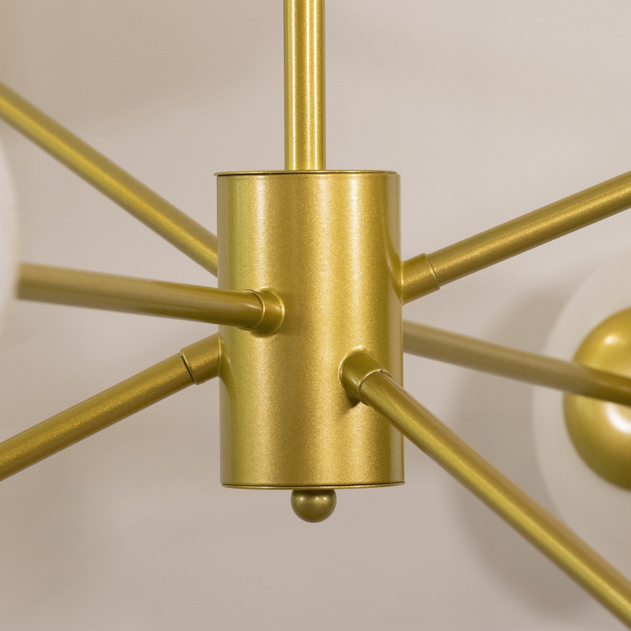 Solara Chandelier en Verre Décalé à 6 Lumières - Neutralighting