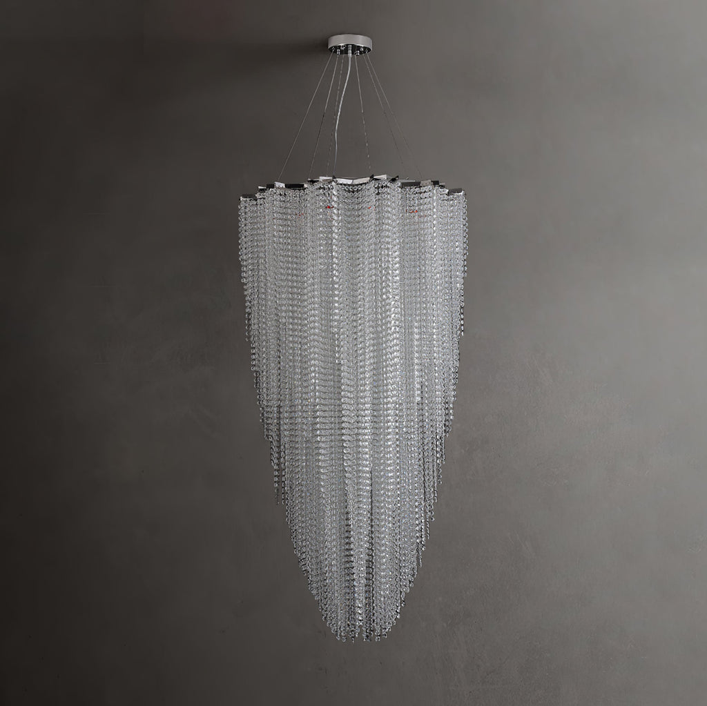 Zashayra Crystal Column Chandelier - Neutralighting