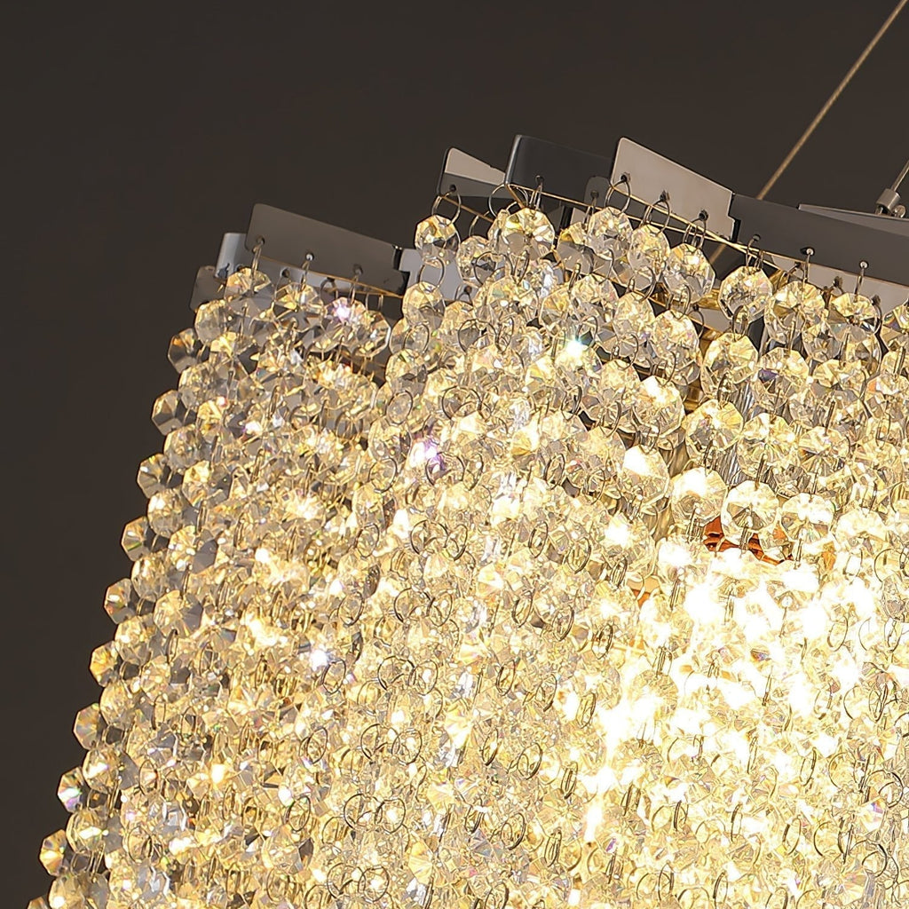 Zashayra Crystal Column Chandelier - Neutralighting