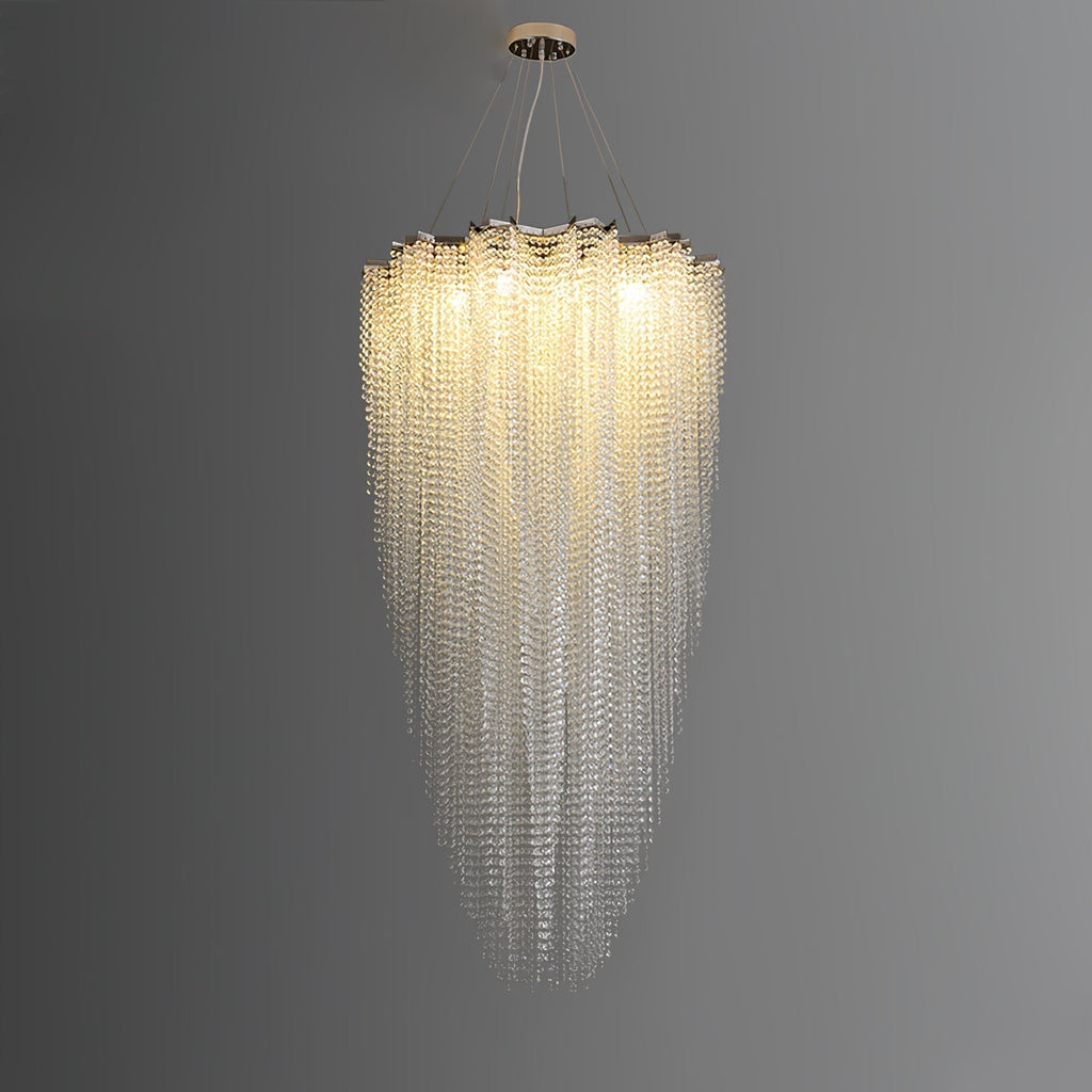 Zashayra Crystal Column Chandelier - Neutralighting