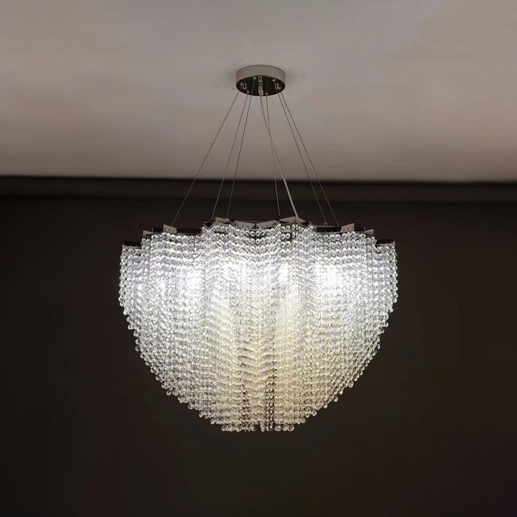 Zashayra Crystal Column Chandelier - Neutralighting